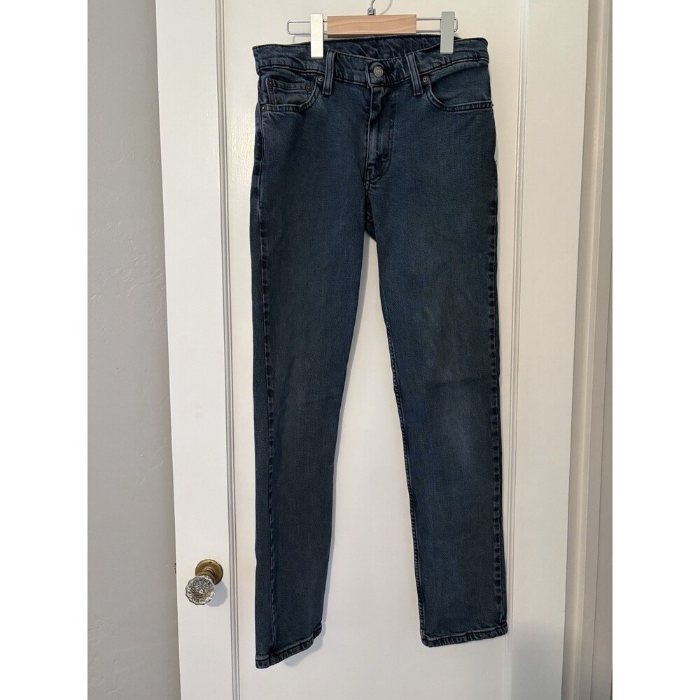Levi’s 511 Slim Fit Jeans Mens 30x32 Gray Blue Stretch Denim Cotton Lyocell